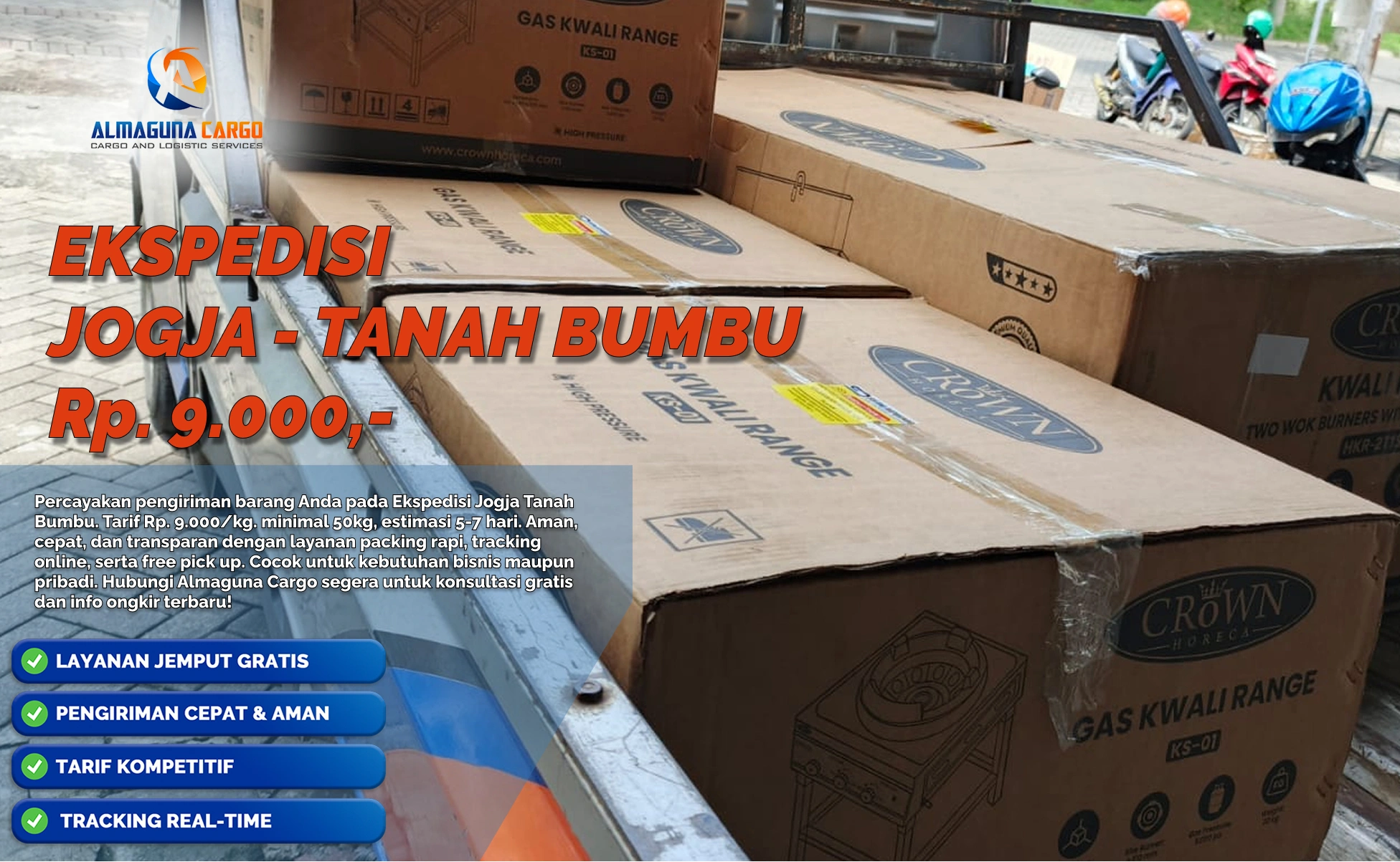 Ekspedisi Jogja Tanah Bumbu untuk pengiriman barang antarpulau