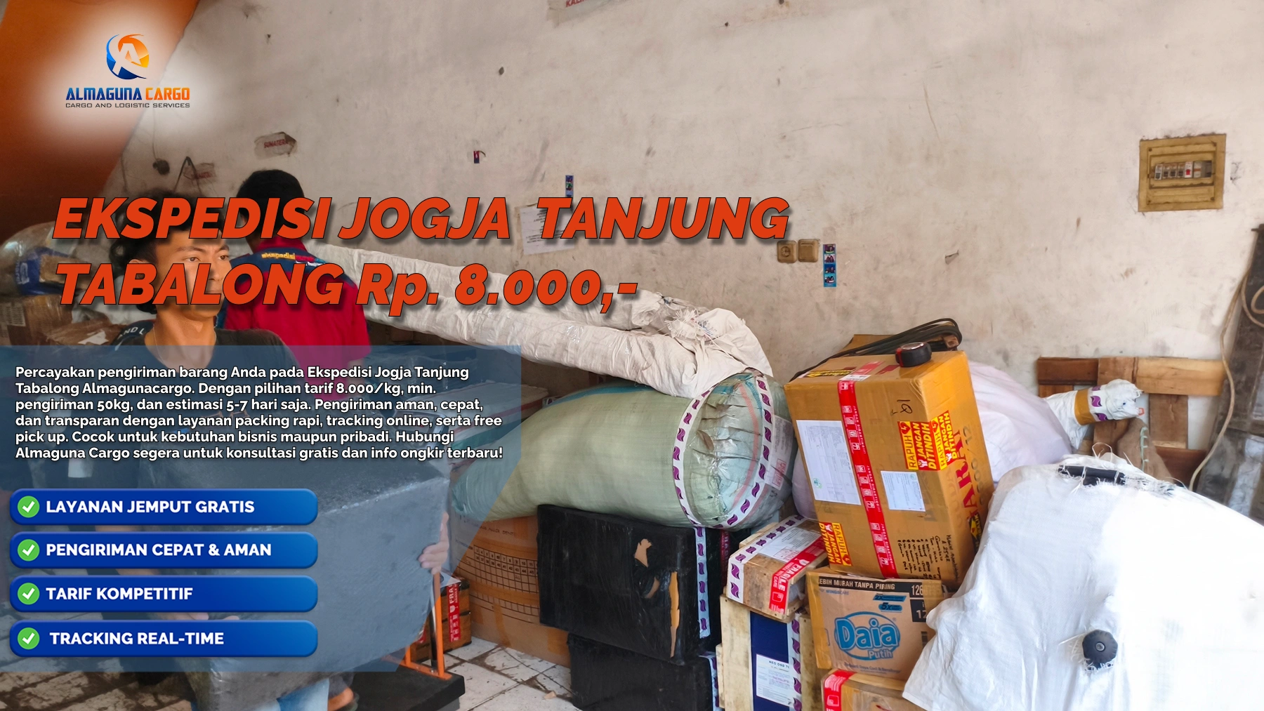 Ekspedisi Jogja Tanjung Tabalong untuk pengiriman barang dan cargo