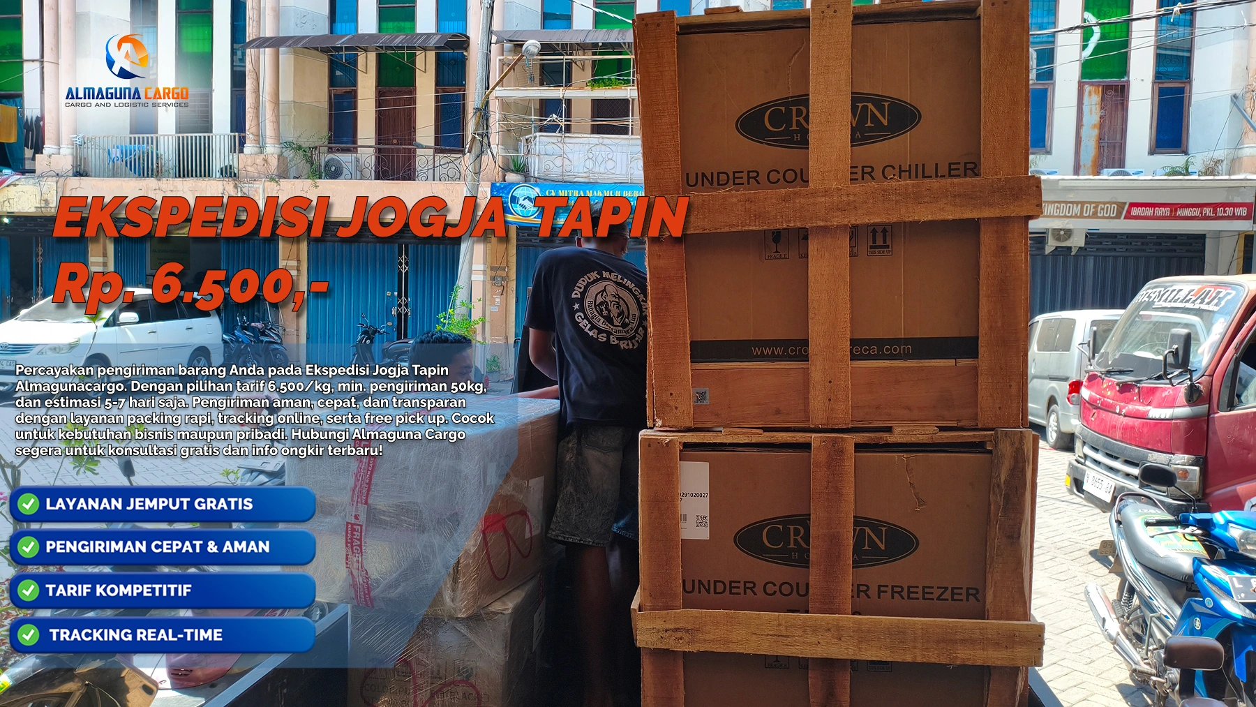 Ekspedisi Jogja Tapin Almaguna Cargo untuk pengiriman barang ke Kalimantan Selatan